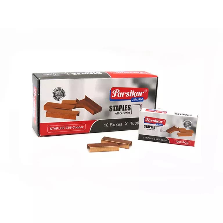 سوزن منگنه پارسیکار کد JM1246C سایز 24.6 بسته 1000 عددی
