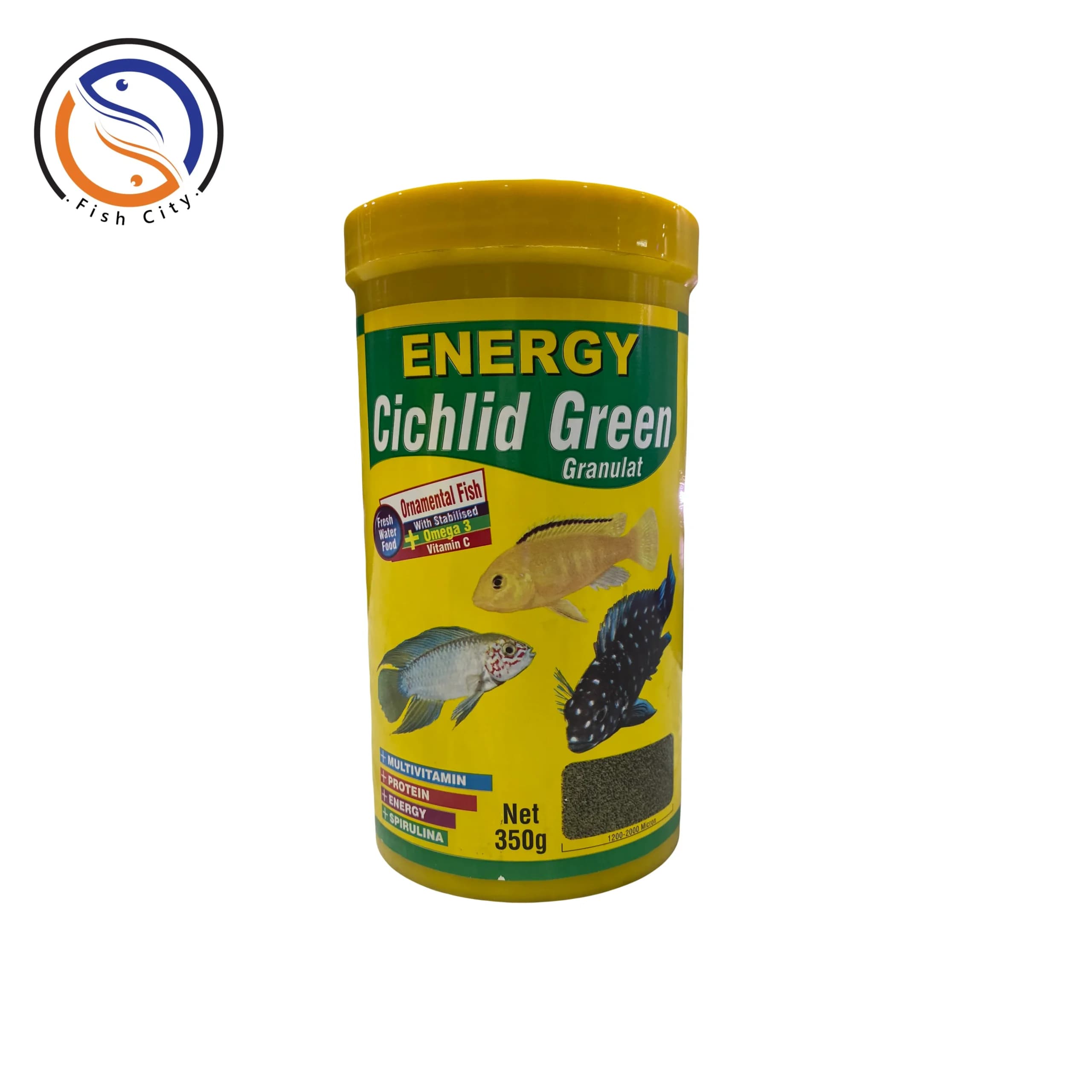 غذا ماهی انرژی مدل سیچیلاید گیرین 350 گرم