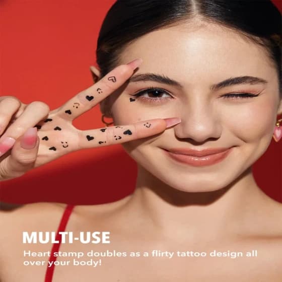 خط چشم ماژیکی ۲ در ۱ با استامپ قلبی شیگلم (Heart Eyes 2-In-1 Stamp Eyeliner Sheglam) — تصویر ۴