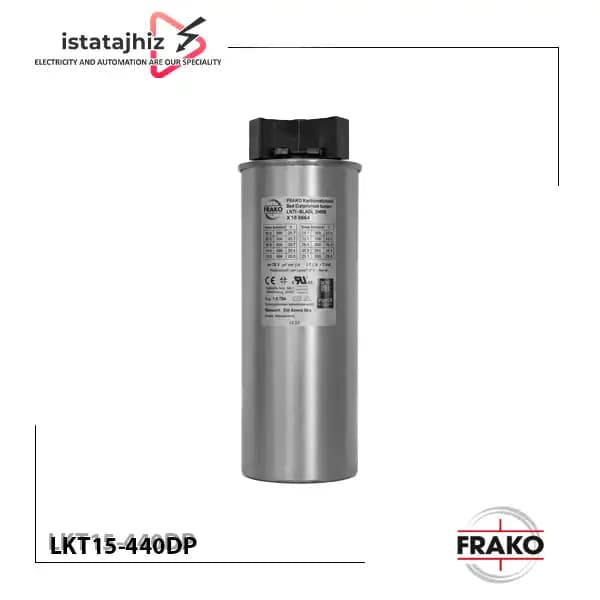 خازن سهفاز فشار ضعیف 15 کیلووار ( 12.5 در 400) LKT15-440DP فراکو — تصویر ۲