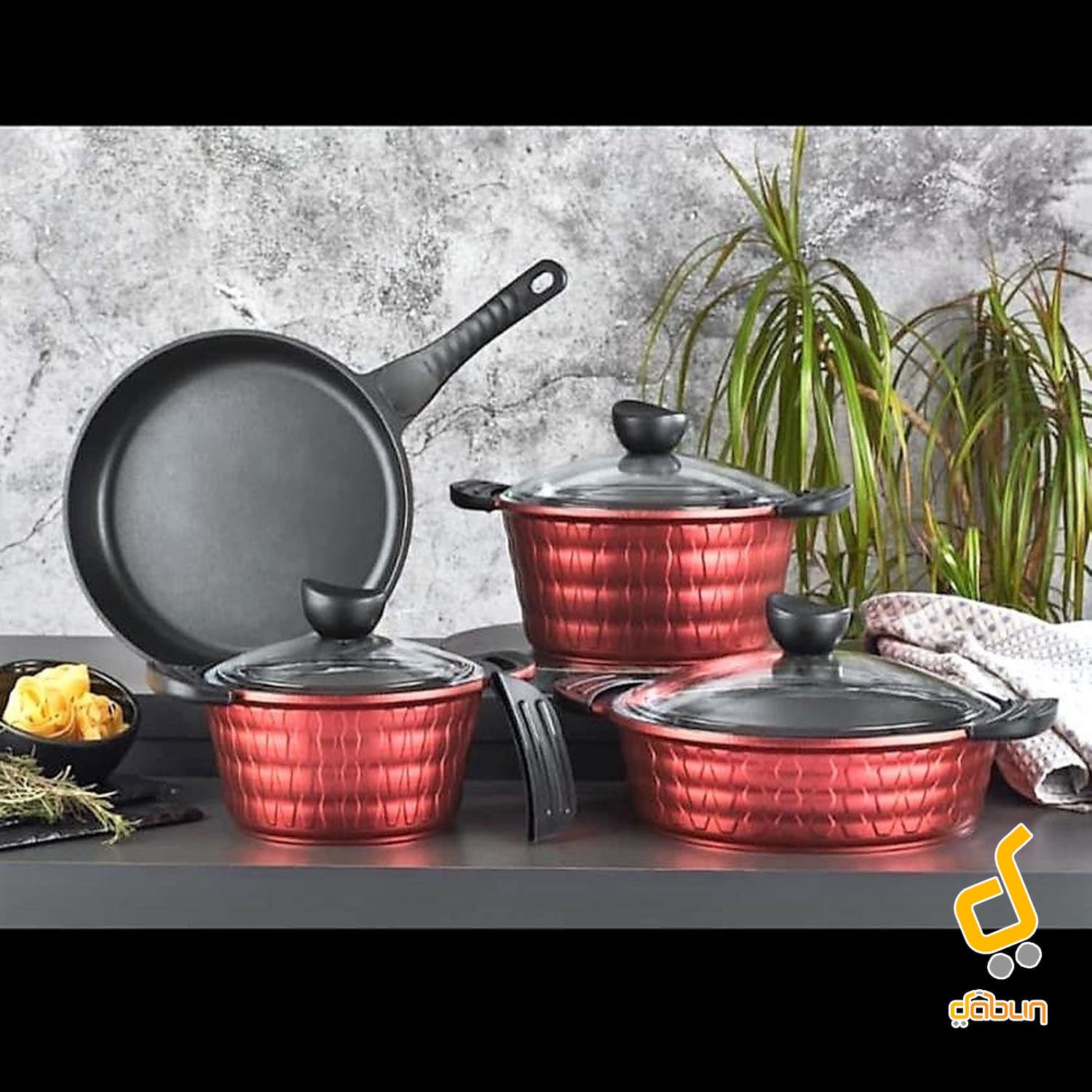 سرویس قابلمه گرانیتی 7 پارچه arow