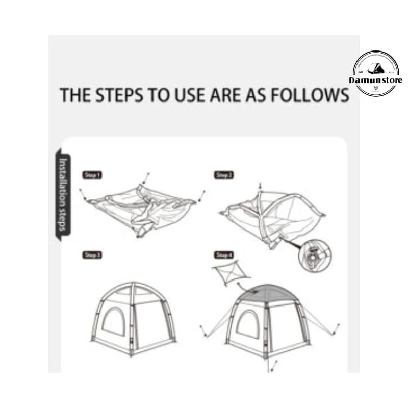 چادر کمپینگ بادی نیچرهایک 3 به 4 نفره انگو Naturehike Ango Air Inflatable Tent CNH23ZP12002 — تصویر ۲
