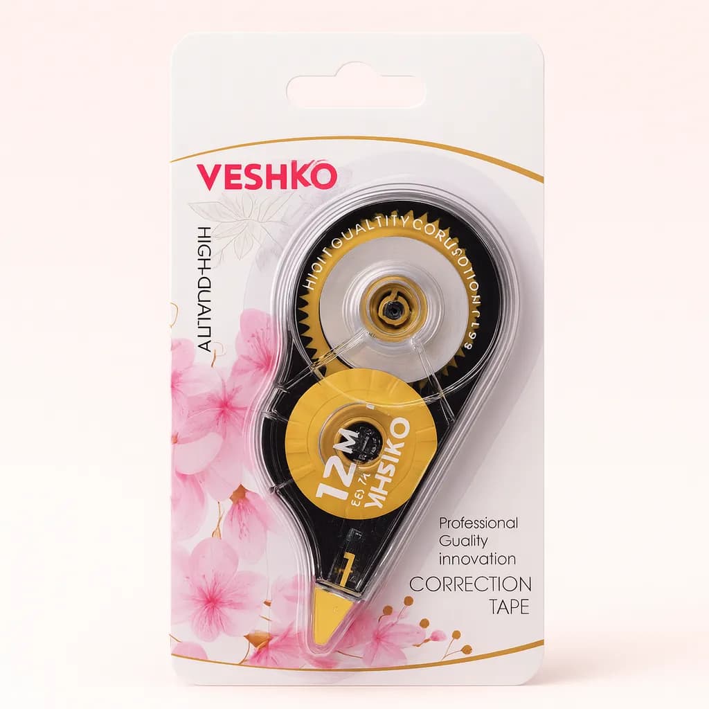 غلط گیر نواری Veshko Correction Tape – 12m x 5mm — تصویر ۲