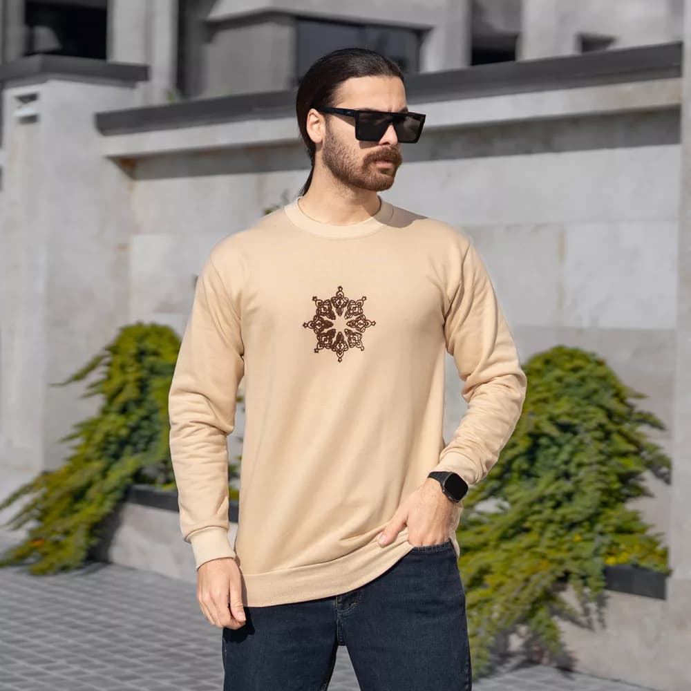 تیشرت دورس مردانه گلدوزی کد 28704 — تصویر ۴