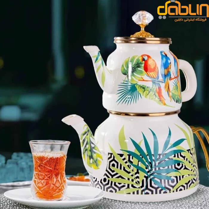 کتری قوری لعابی میس بتی طرح طوطی