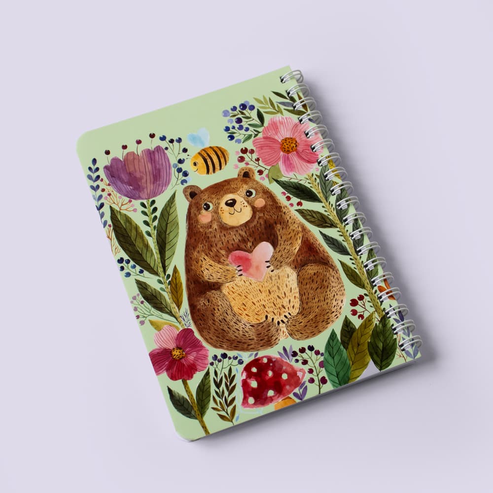 دفترچه یادداشت خط‌دار خرس کیچ بوک (KITSCH BOOK)
