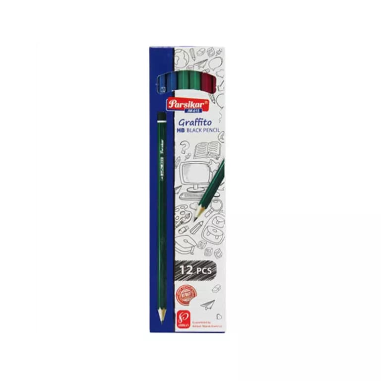 مداد مشکی پارسی کار مدل JM415 بسته 12