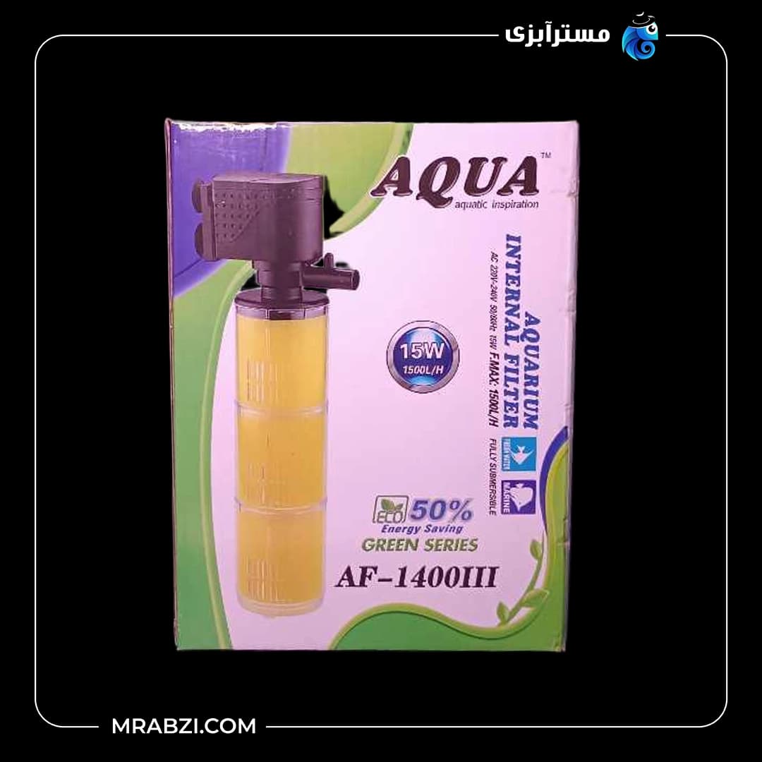 فیلتر گپ آکواریوم سه لیوانه مدلAF-1400III برند آکوا — تصویر ۲
