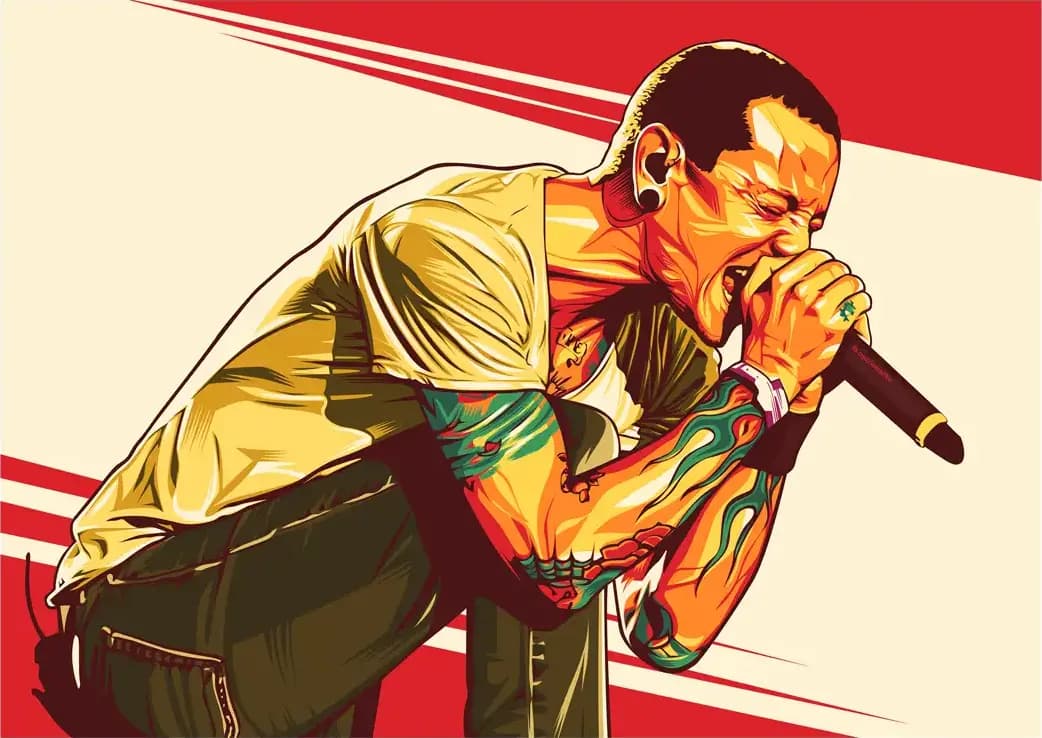 متال پوستر Linkin Park کد N610