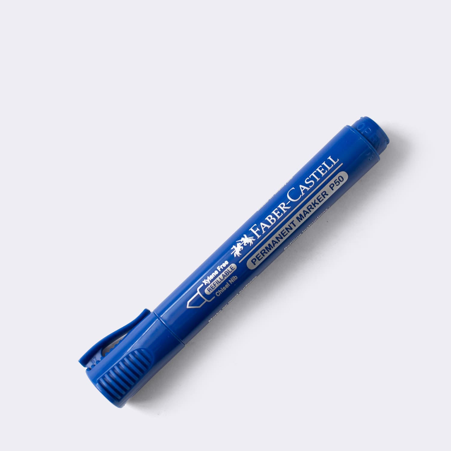 ماژیک PERMANENT آبی سر تخت فابرکاستل (FABERCASTELL)
