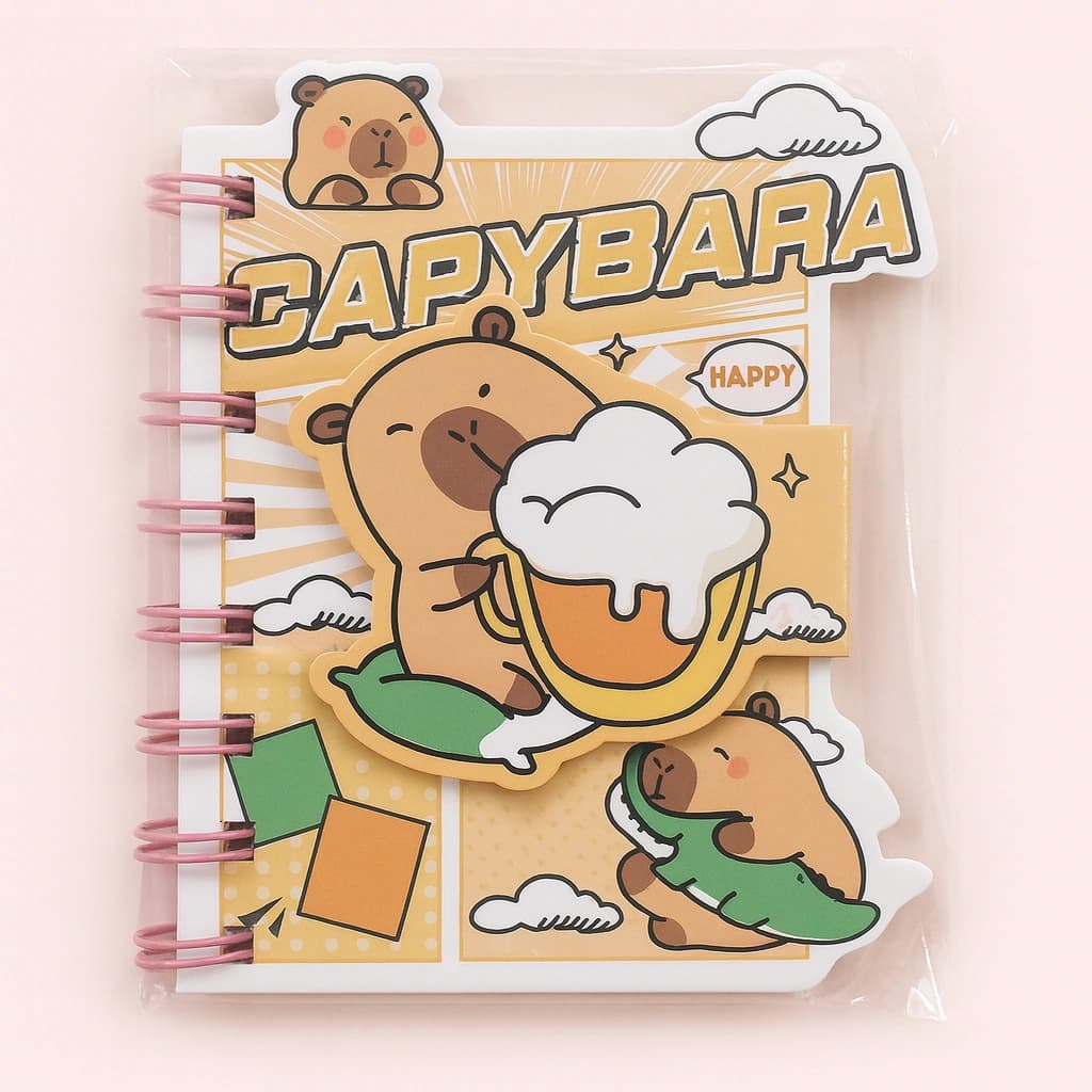 دفترچه فنری فانتزی Magic Snap طرح Capybara پسرانه — تصویر ۴