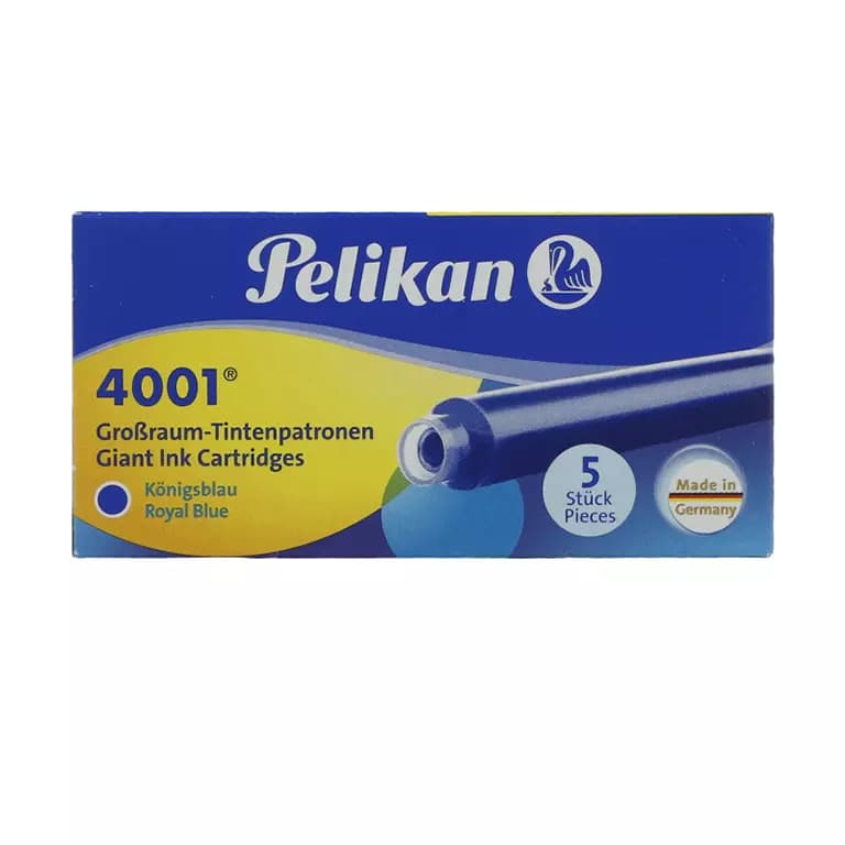 جوهر خودنویس بلند پلیکان مدل 4001 – بسته 5 عددی