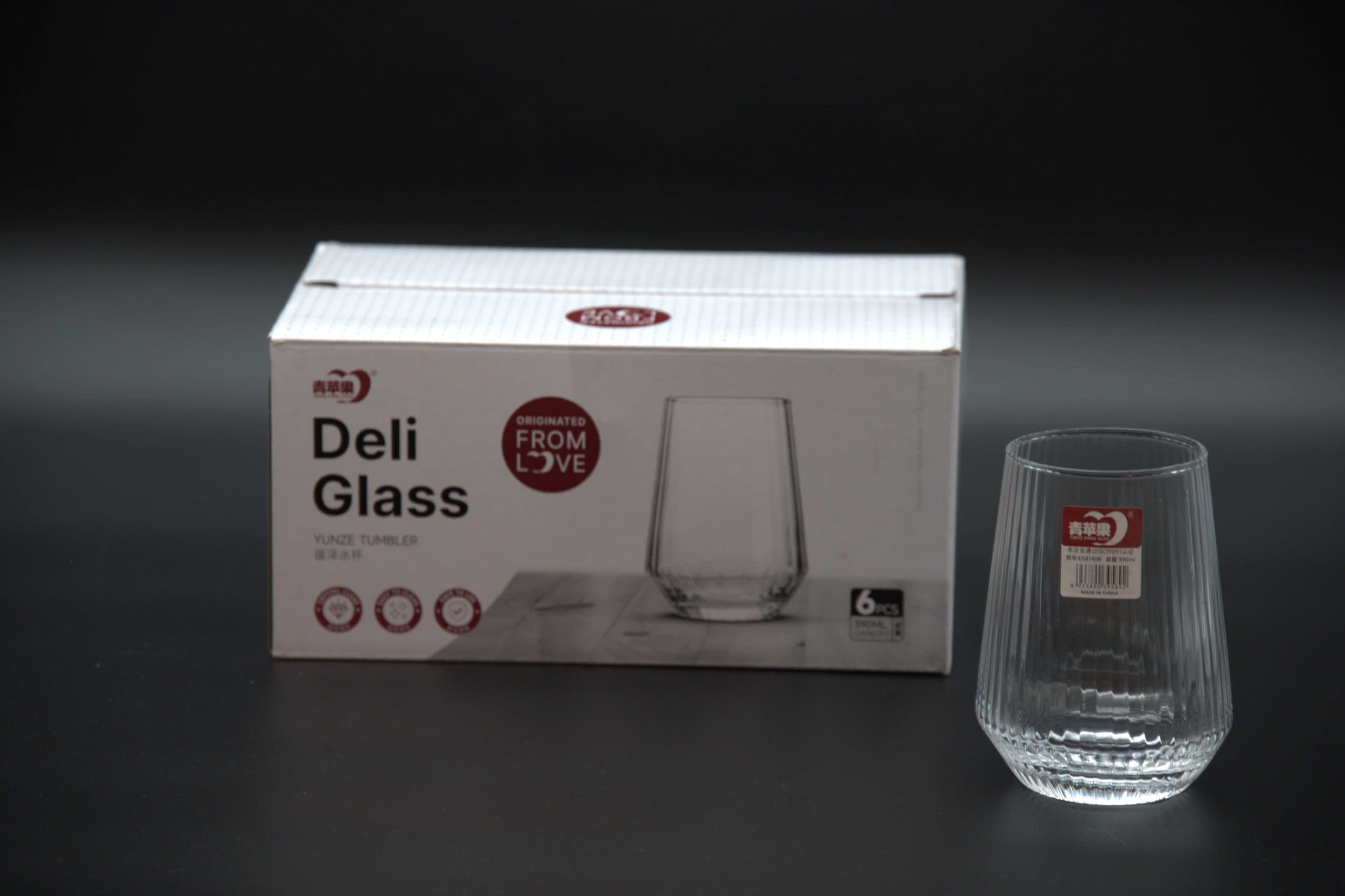 نیم لیوان شیاردار طرح آلگرا دلی گلس deli glass — تصویر ۷