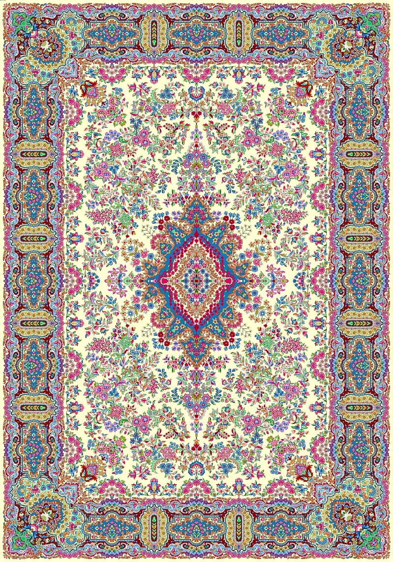 نقشه سنتی قالی کرمان،s10-824