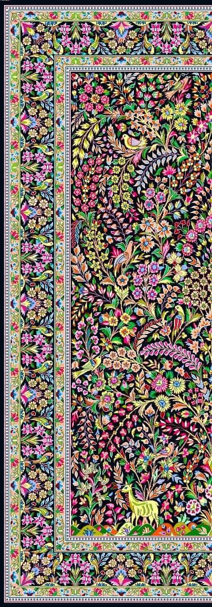 نقشه شطرنجی قالی کرمان،s10-804 — تصویر ۲