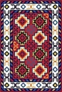 نقشه شطرنجی گلیم،s8-598