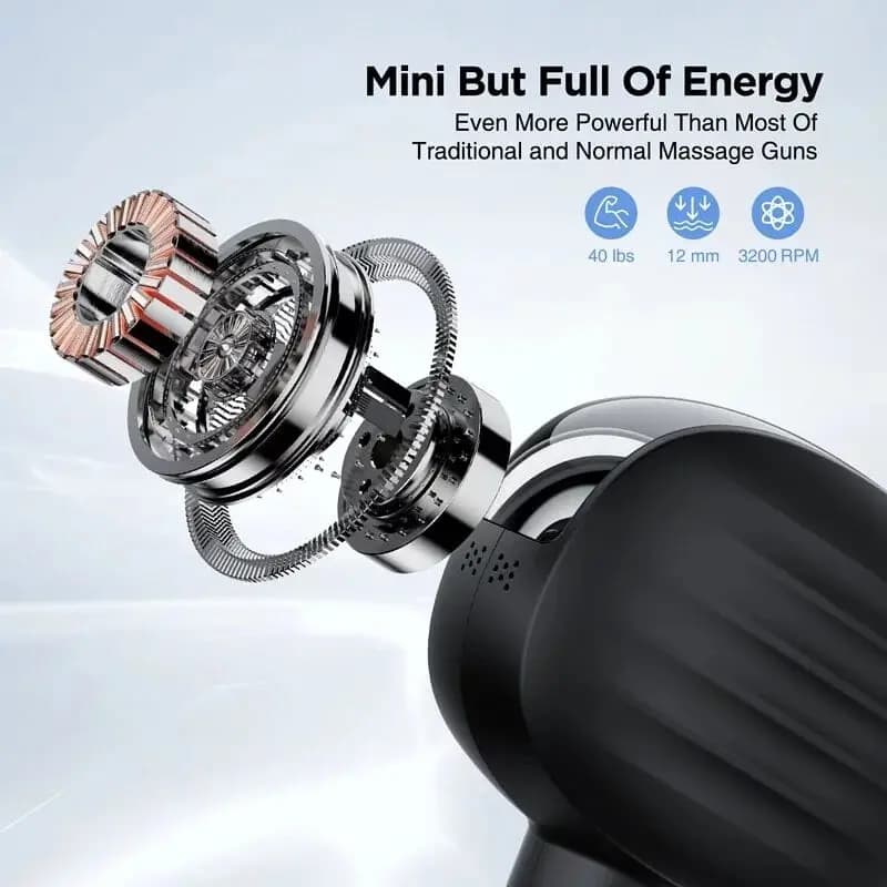 ماساژور تفنگی اوریکار Urikar M1 mini با قابلیت شارژ موبایل — تصویر ۸
