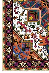 نقشه شطرنجی قالیچه،s10-632