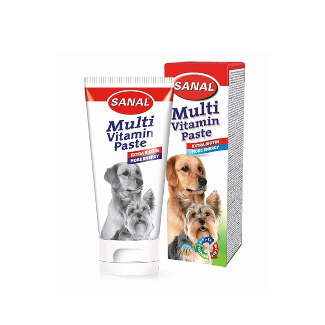 خمیر مولتی ویتامین سگ سانال 100 گرمی _Sanal dog multivitamin paste 100 g