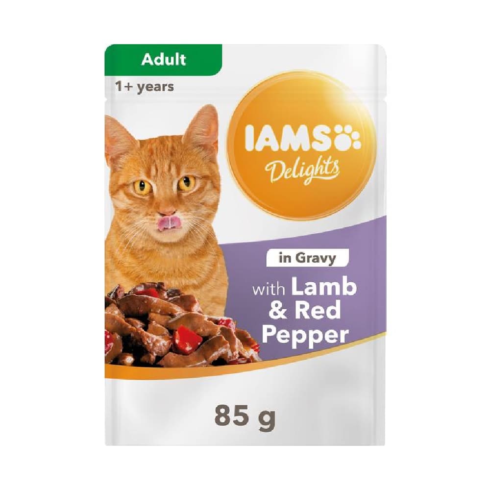 پوچ یامز طعم بره و فلفل قرمز_IAMS Delights lamb&red pepper