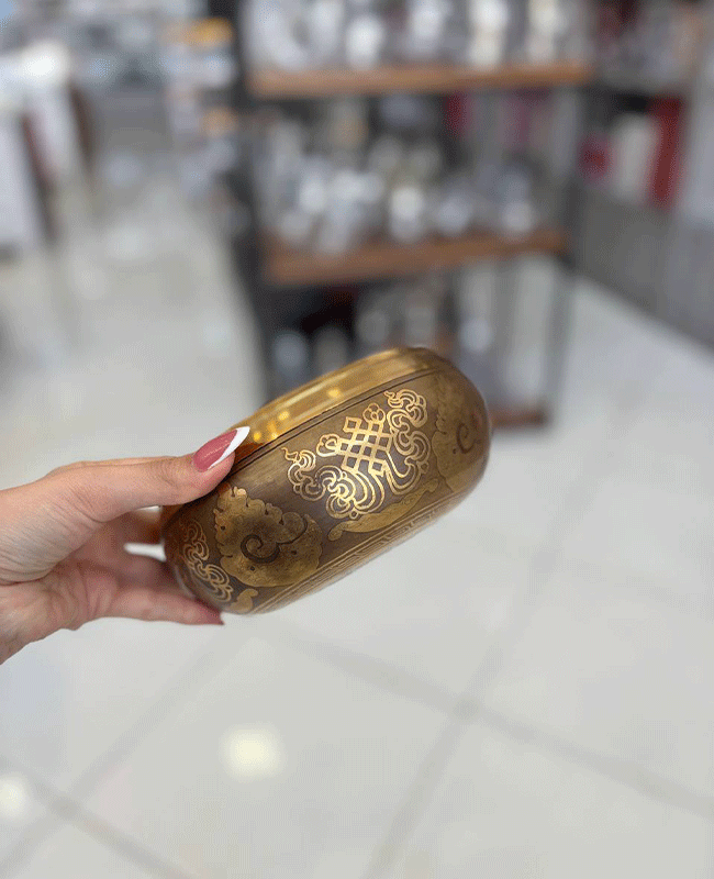 کاسه تبتی برنجی وارداتی — تصویر ۵