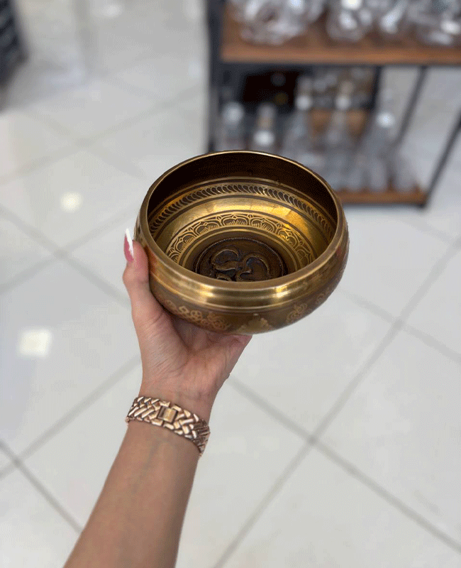 کاسه تبتی برنجی وارداتی — تصویر ۳