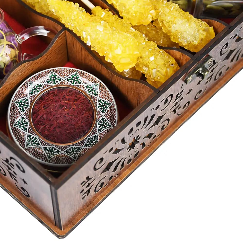 پک هدیه زعفرانی هوم آدیس مدل PZ 105 — تصویر ۶