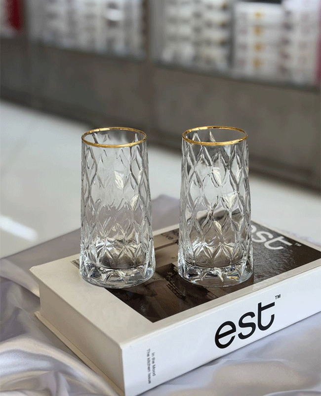 ست 5 پارچه تنگ و لیوان لب طلایی ROSE HOME — تصویر ۶