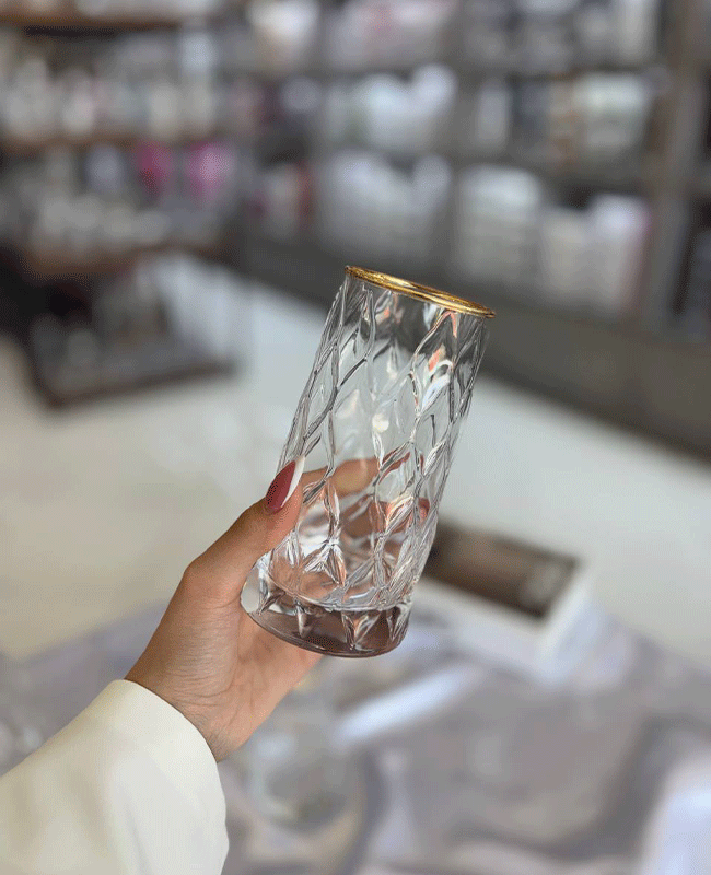 ست 5 پارچه تنگ و لیوان لب طلایی ROSE HOME — تصویر ۴