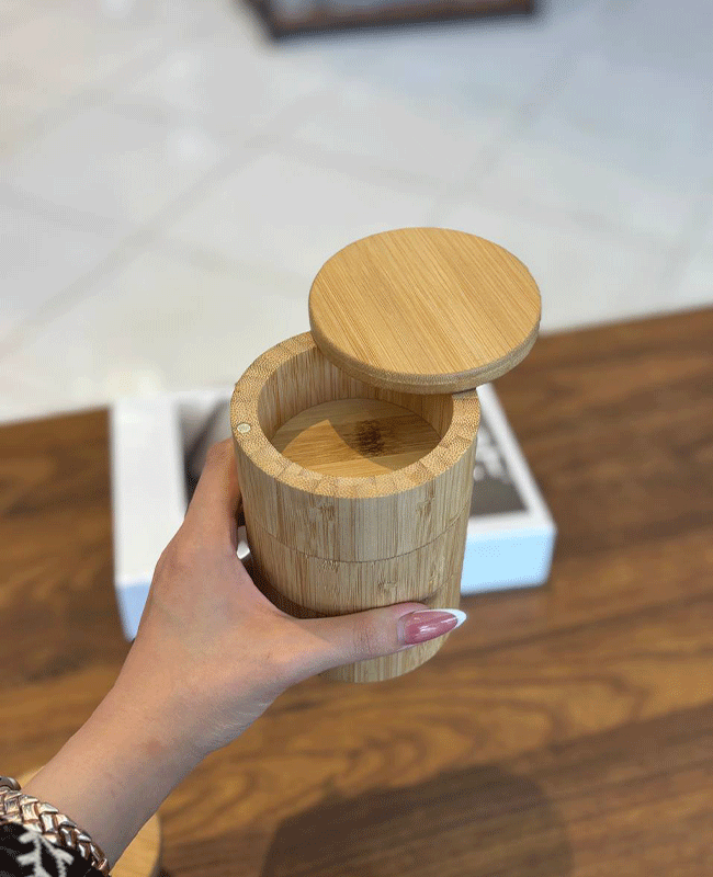 ظرف تنقلات خوری بامبو چرخشی مگنتی — تصویر ۵