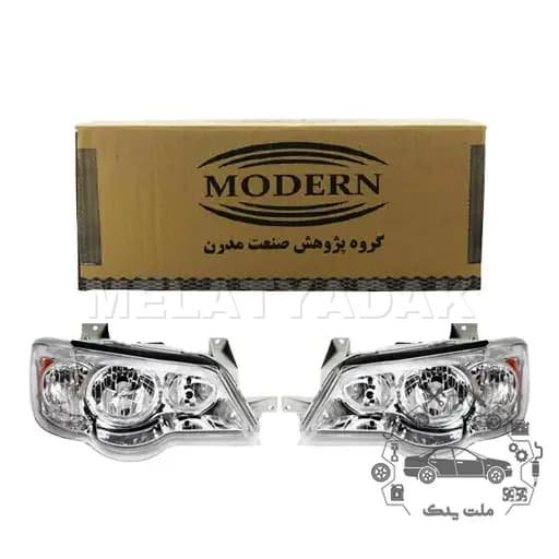 چراغ جلو چپ و راست پراید 132 مدرن با تنظیم دستی