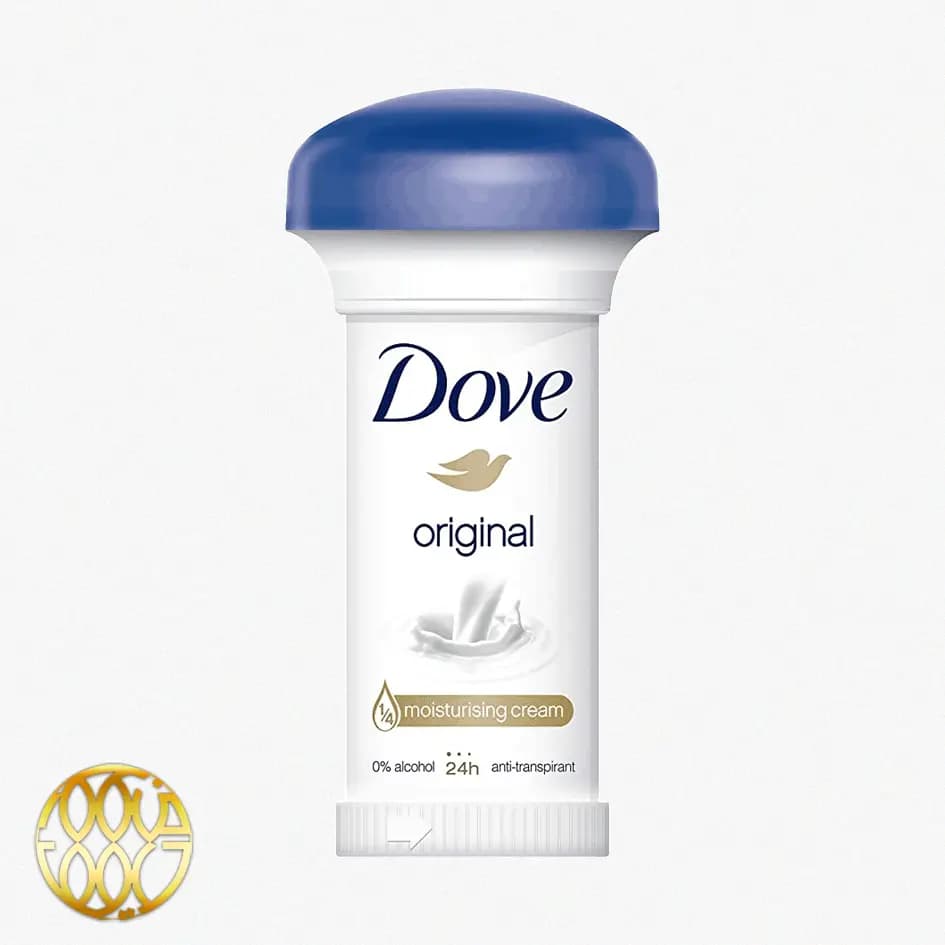 کرم ضد تعریق داو Dove Original (۵۰ میل) | ضد تعریق ۲۴ ساعته + ۱/۴ کرم مرطوب‌کننده