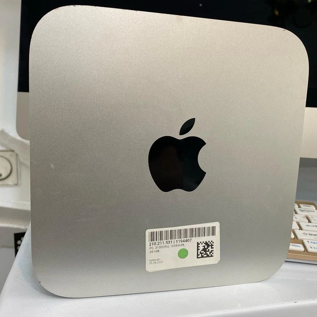 مینی کیس اپل Mac mini A1347 2014 پردازنده i5 نسل 4 رم 16گیگ هارد 256g m2 مک مینی
