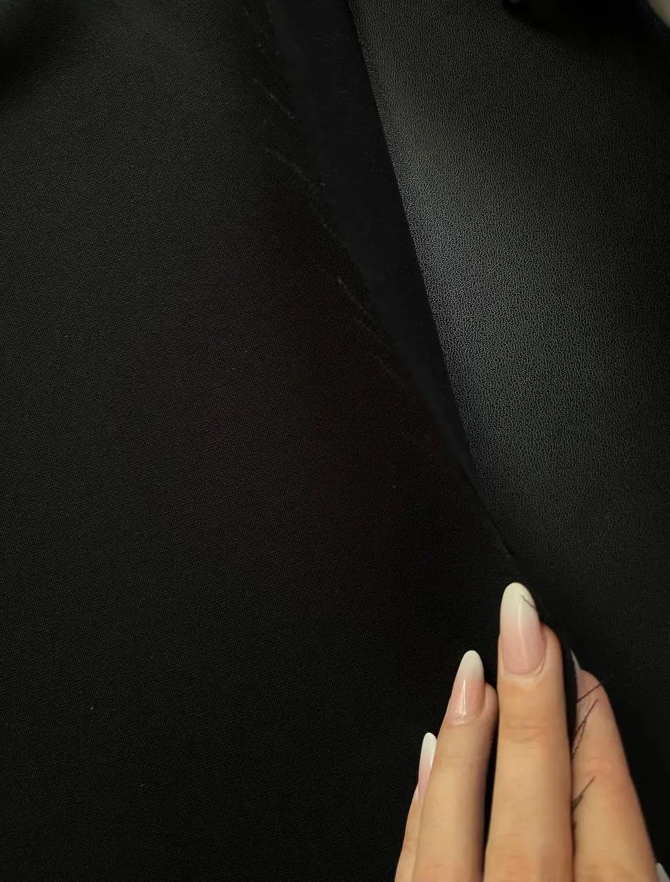 پارچه کرپ مرویجت اندونزی جت بلک — تصویر ۵