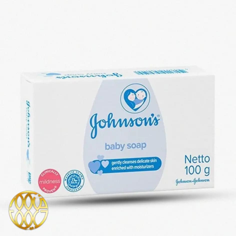صابون بچه جانسون Johnson’s Baby Soap (۱۰۰ گرم) | ضد حساسیت و مرطوب‌کننده با لوسیون
