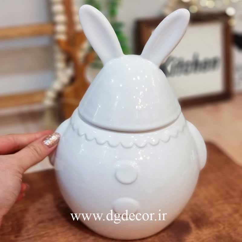 بانکه سرامیکی خرگوشی تپل بزرگ — تصویر ۲