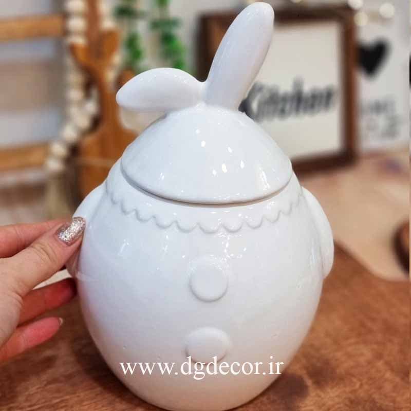 بانکه سرامیکی خرگوشی تپل بزرگ — تصویر ۴