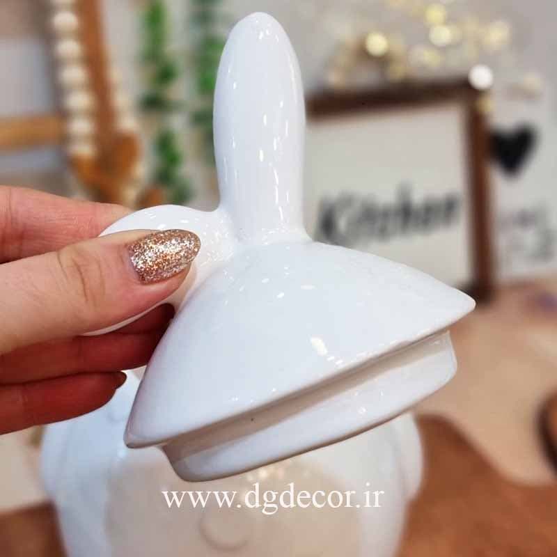 بانکه سرامیکی خرگوشی تپل بزرگ — تصویر ۳