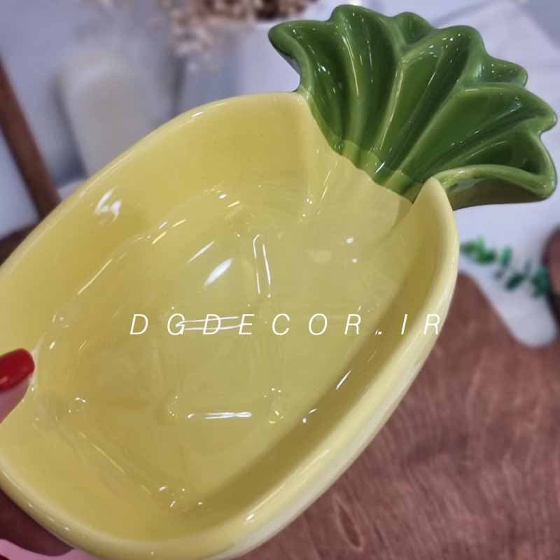 ظرف آناناسی سرامیکی گود — تصویر ۴