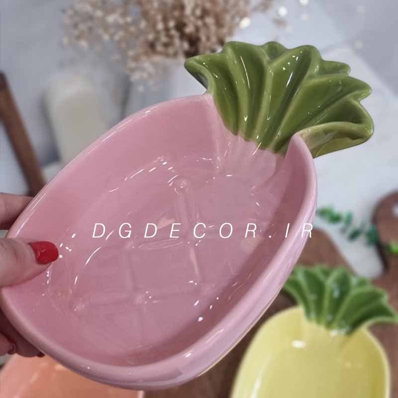 ظرف آناناسی سرامیکی گود — تصویر ۲