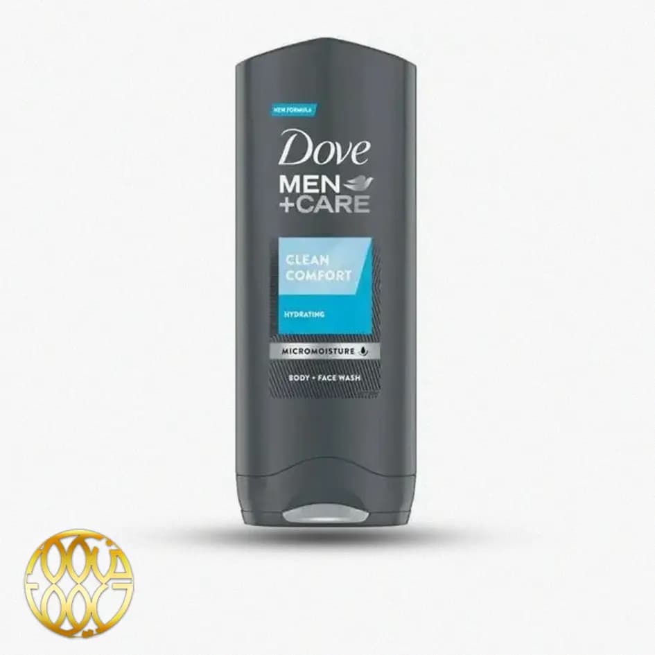 شامپو بدن و صورت داو Dove Men+Care مدل Clean Comfort (۲۵۰ میل) | ۲۴ ساعت تغذیه با میکرومویستچر