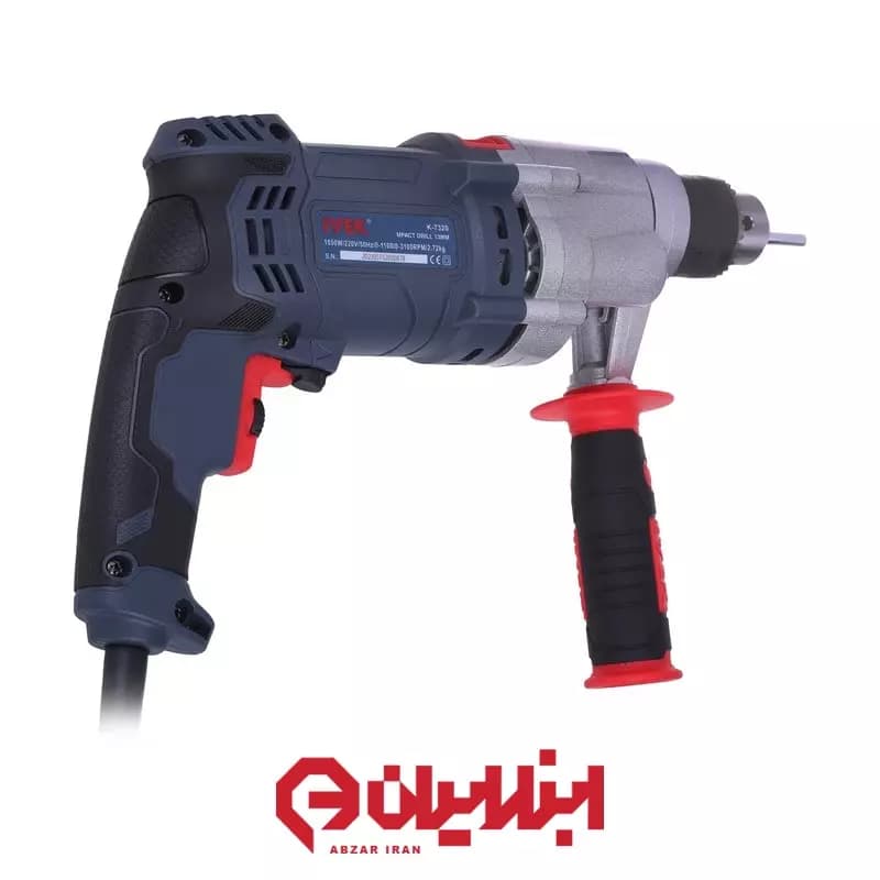 دریل چکشی 13 میلیمتر گیربکسی ایوک مدل K-7320 — تصویر ۲