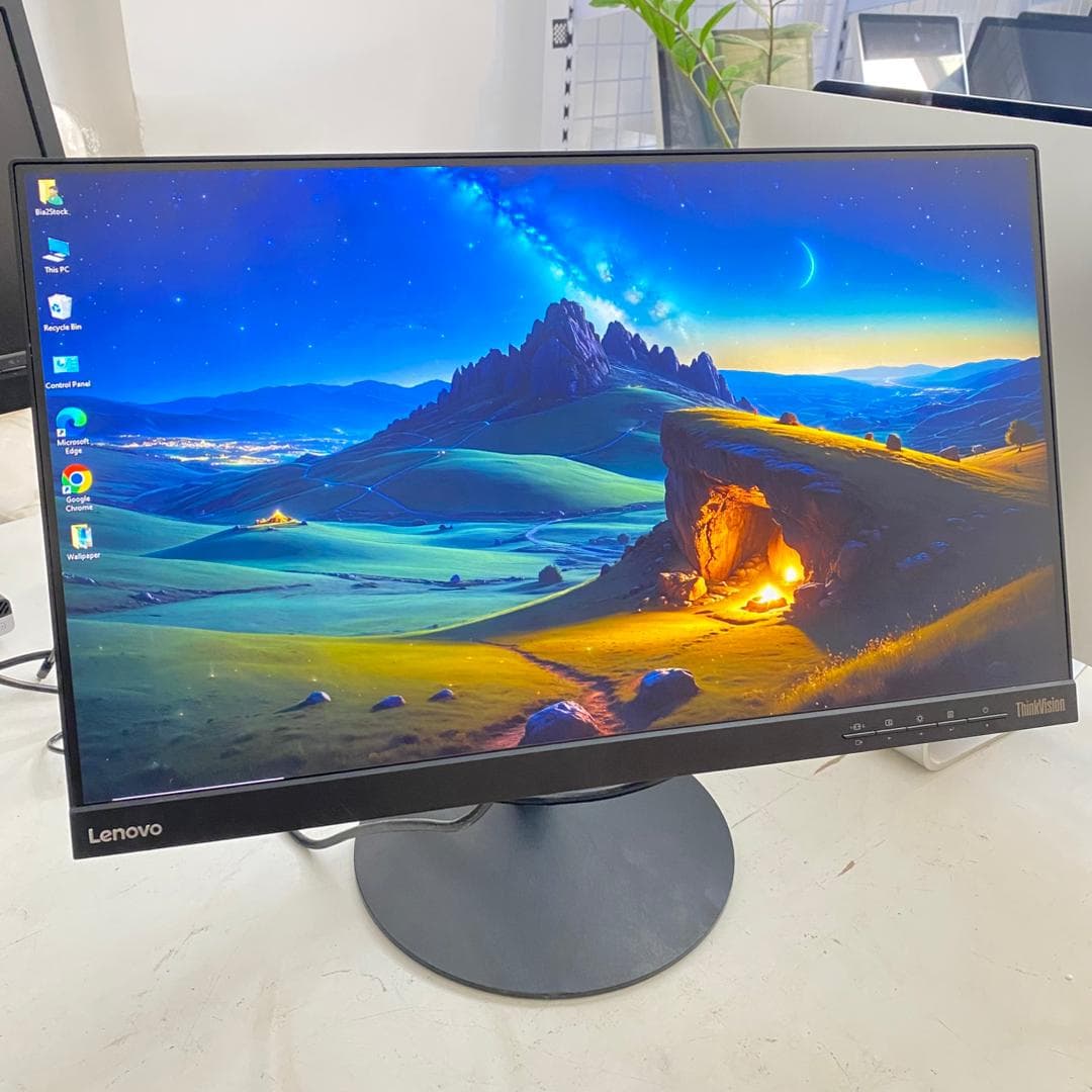 مانیتور استوک لنوو فریملس 23 اینچ IPS لنوو Lenovo T23i فول پورت