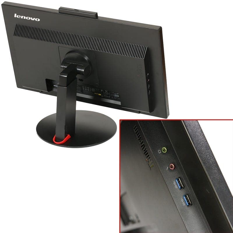 مانیتور استوک لنوو مانیتور 22 ال ای دی وبکم دار lenovo t2224zd ips hdmi — تصویر ۲