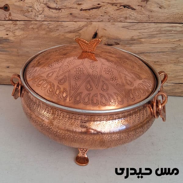 سوپ خوری مسی طرح ترمه — تصویر ۳