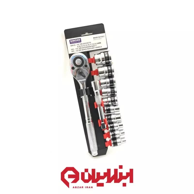 مجموعه 12 عددی آچار بکس سیموند مدل SD-10