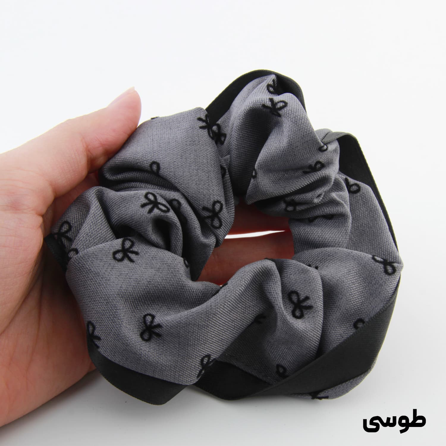 کش مو دخترانه مدل پاپیون پارچه ای — تصویر ۲
