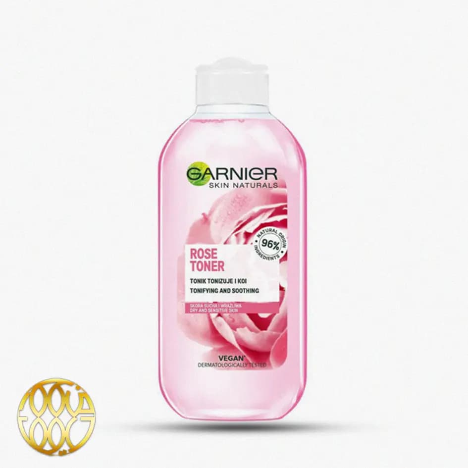 تونر پاک کننده صورت گارنیه مدل Rose Toner (۲۰۰ میل) | تسکین و آبرسانی با گلاب