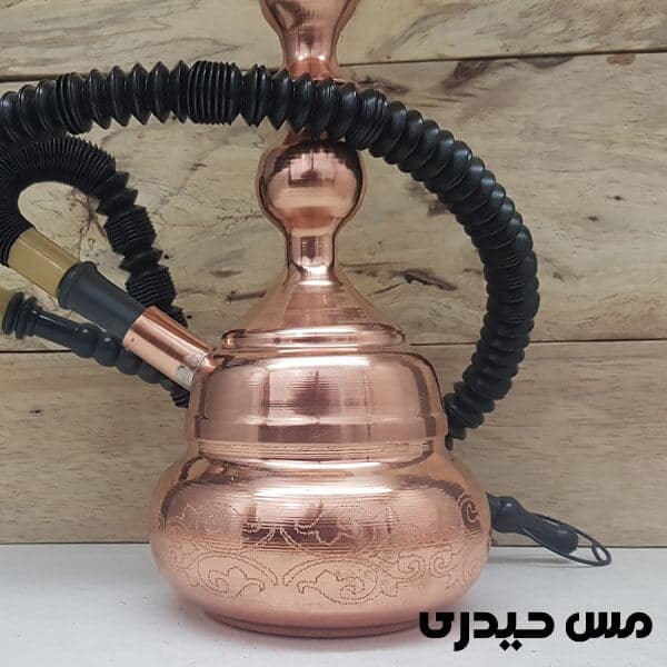 قلیان مسی طرح دار ساخت زنجان — تصویر ۲