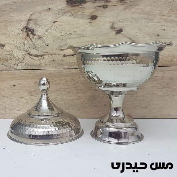 شکلات خوری کروم پایه دار مدل سوگل — تصویر ۳